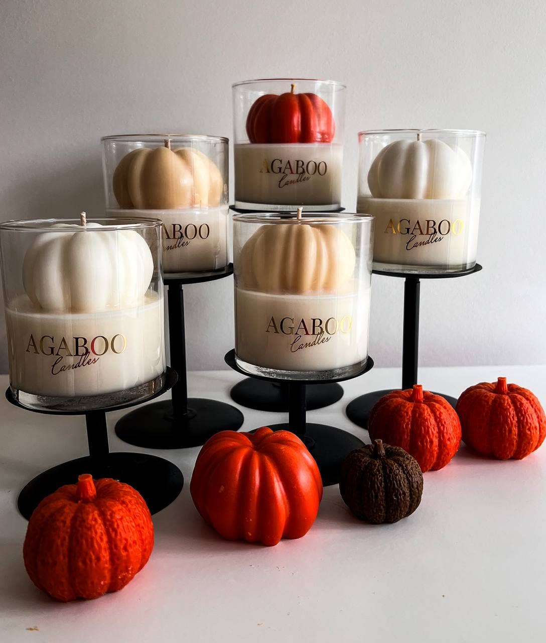 Halloween Candle 9 oz -Container Candle with Pumpkin 3.5x3in