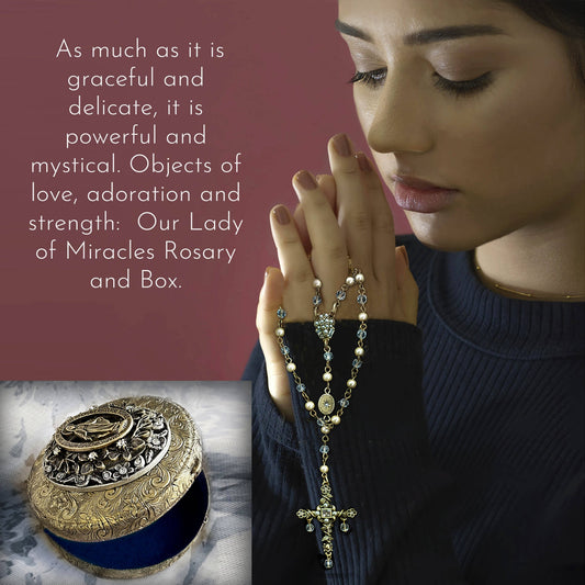 Our Lady of Miracles Rosary Necklace