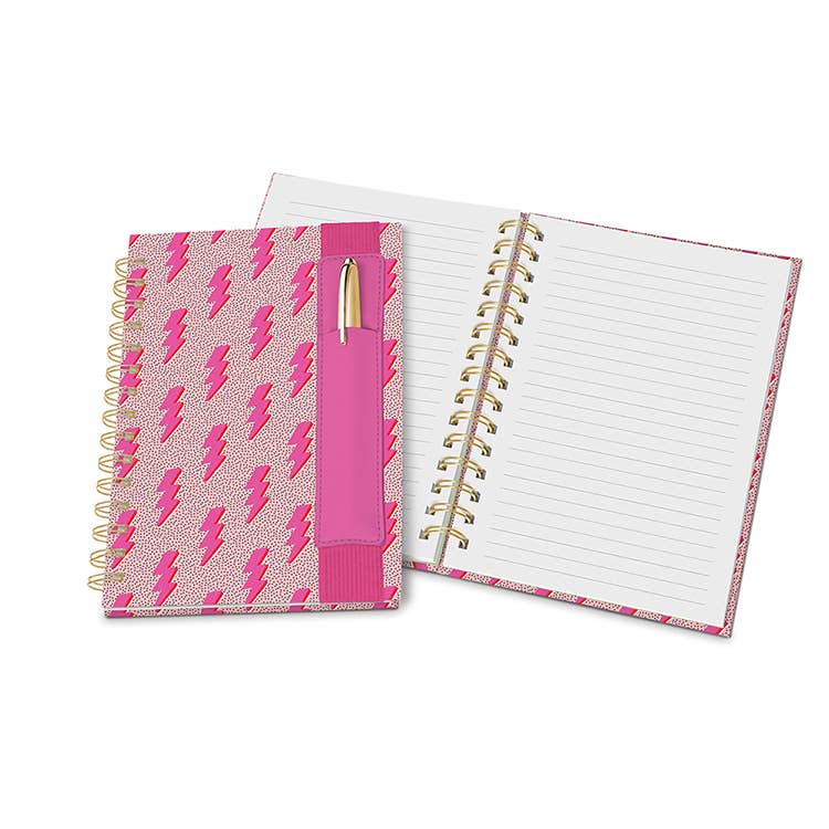 Charged Up Oliver Notebook with Pen Pocket