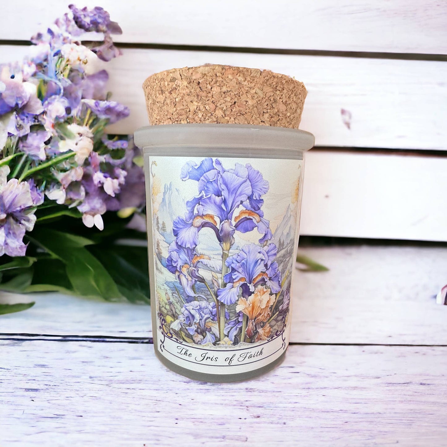 Vintage Botanical Iris Flowers Divine