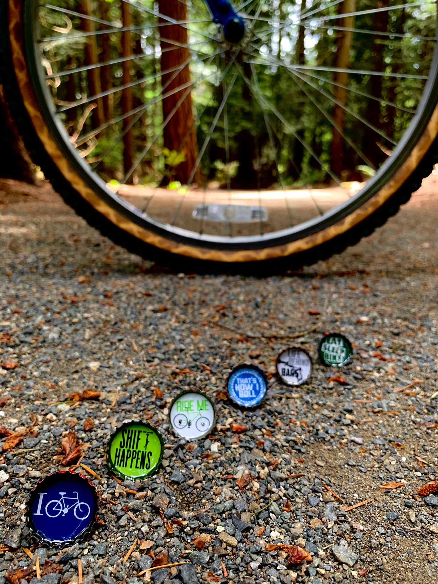 Bike Magnets - Spring decor, Handmade & Eco-friendly
