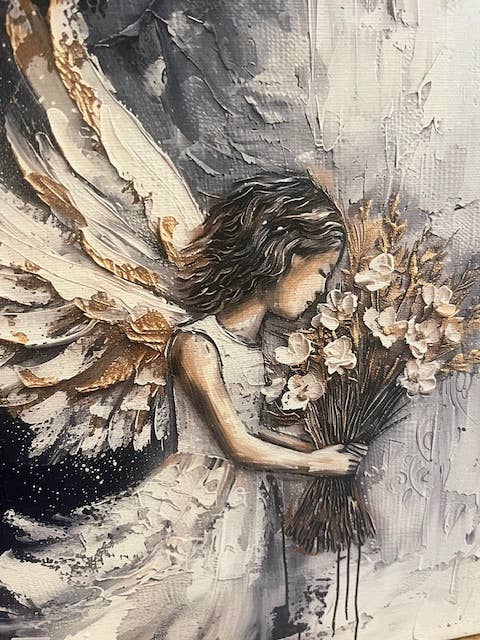 Angel Canvas Art 12" #1