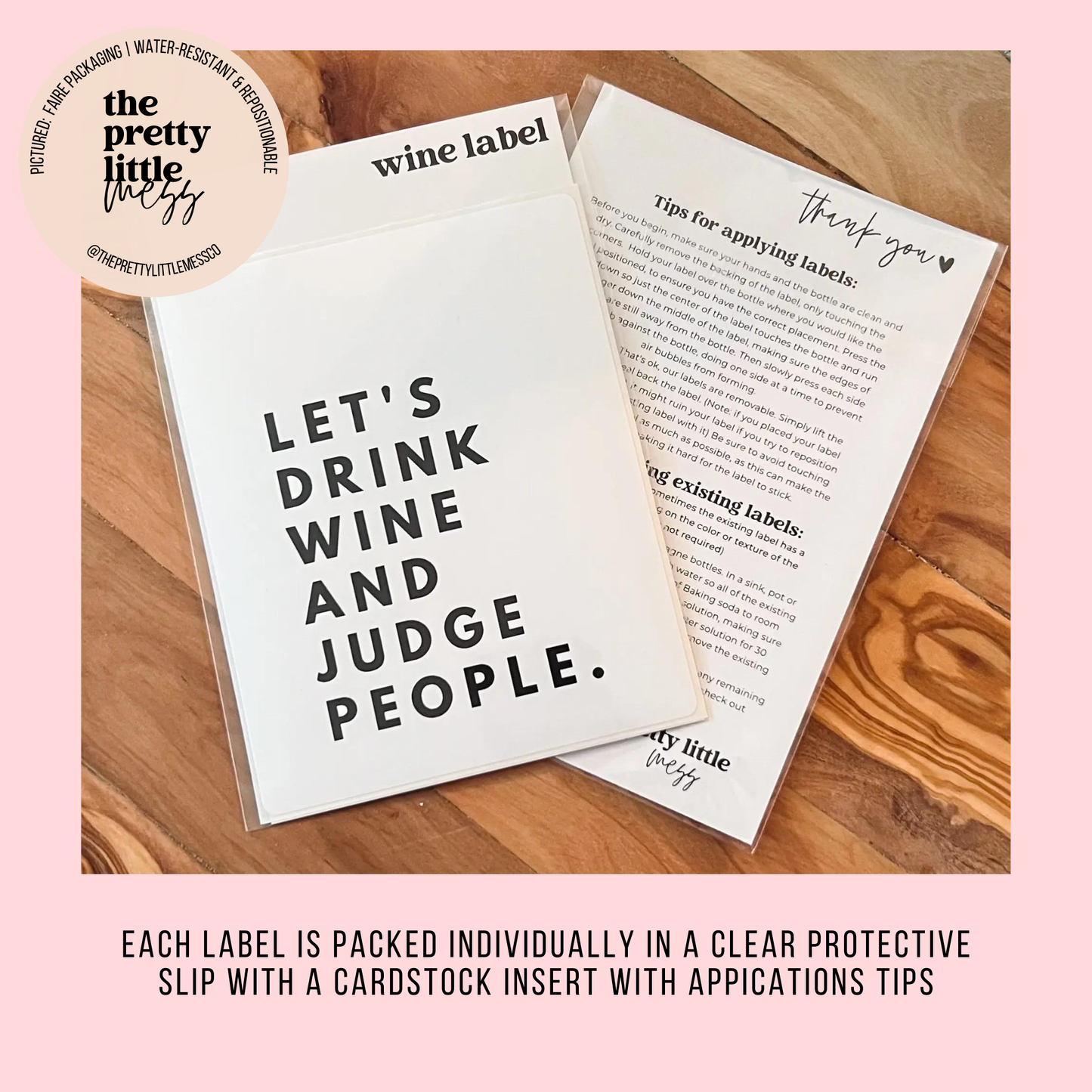 Ain't No Party Like A Bridal Party, Bridesmaid Wine Labels