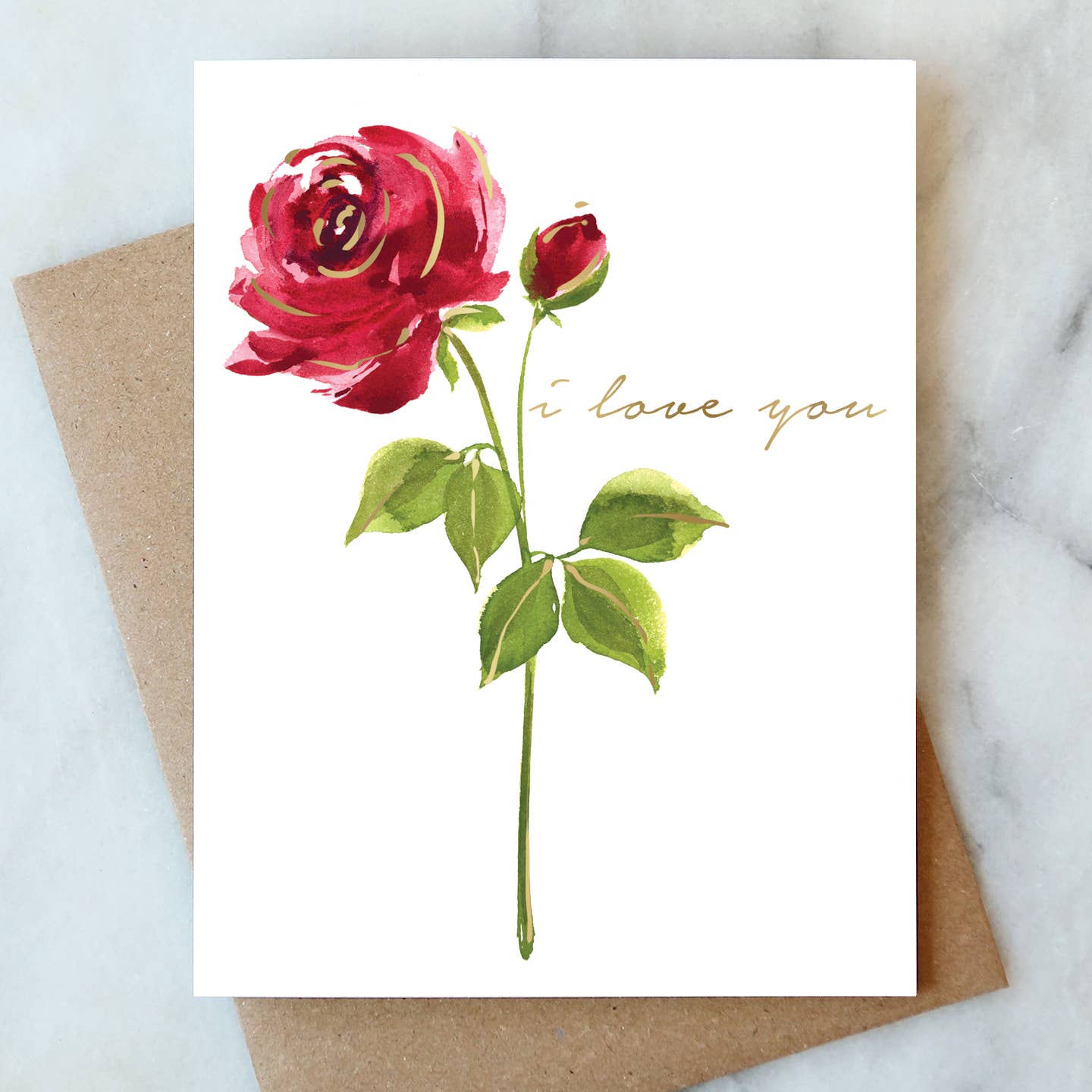 Red Rose Love Greeting Card | Valentine Love Friendship