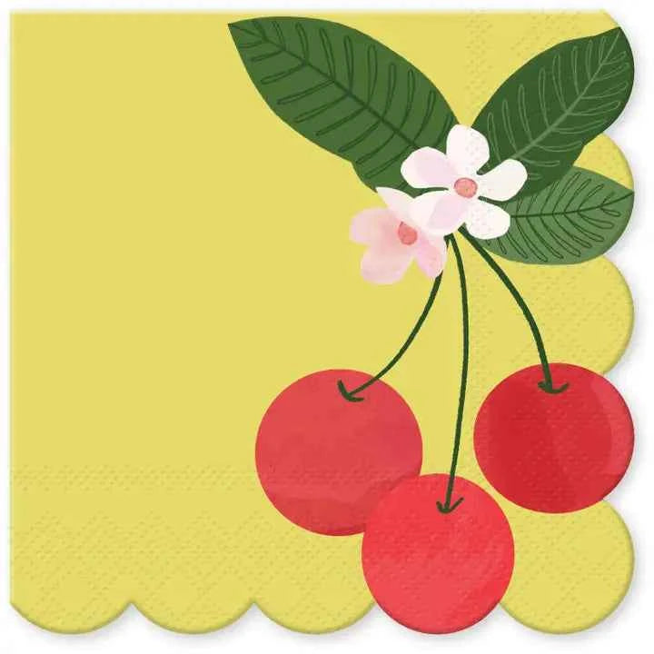 Fruit & Fleur Cherries Beverage Napkins