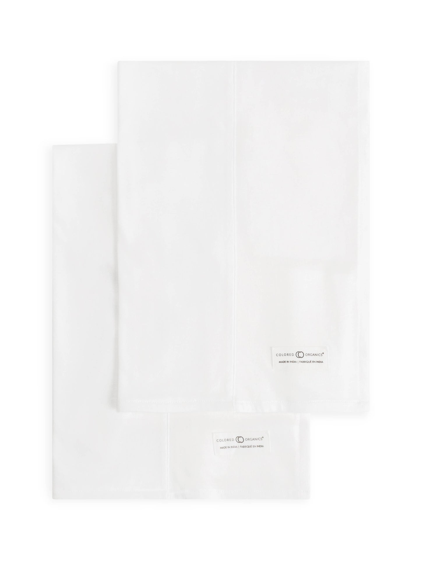 Organic Burp Cloth 2 Pc White