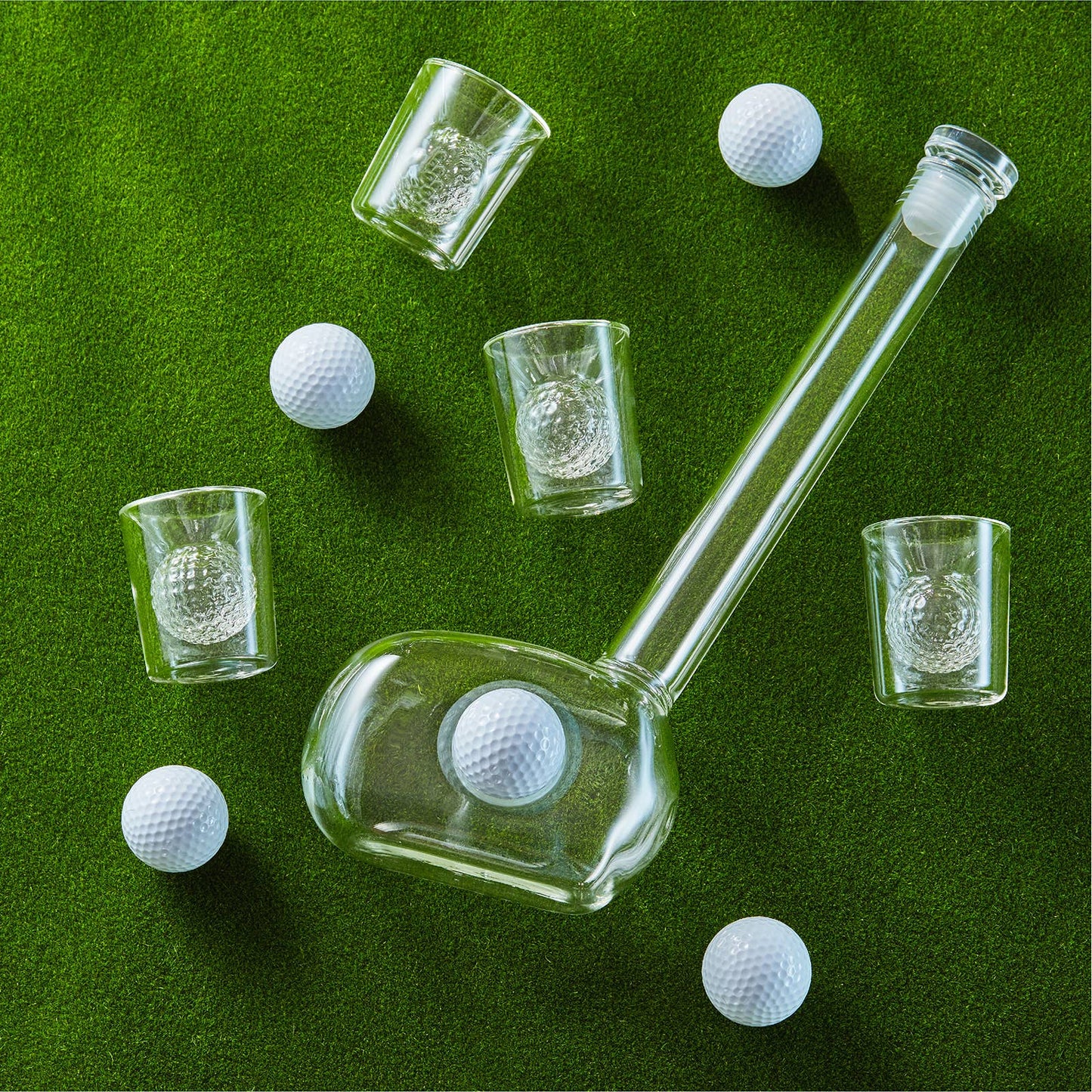 CRAFTGEN - Golf Whiskey Decanter Set - Golf Gifts for Men
