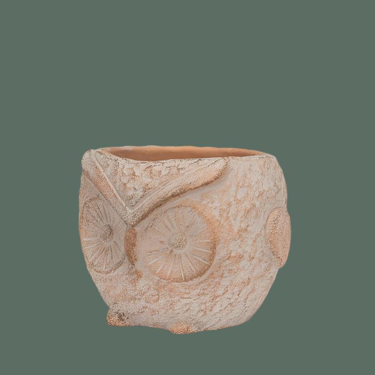 Owl Planter, Terracotta 3"