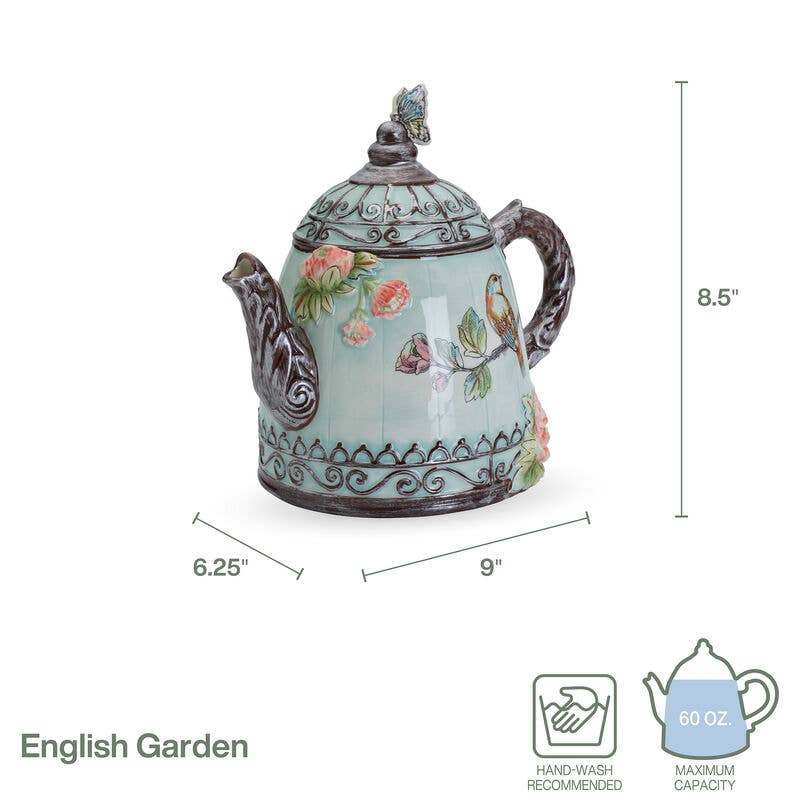 Fitz & Floyd English Garden Tea Pot Reshipper Box