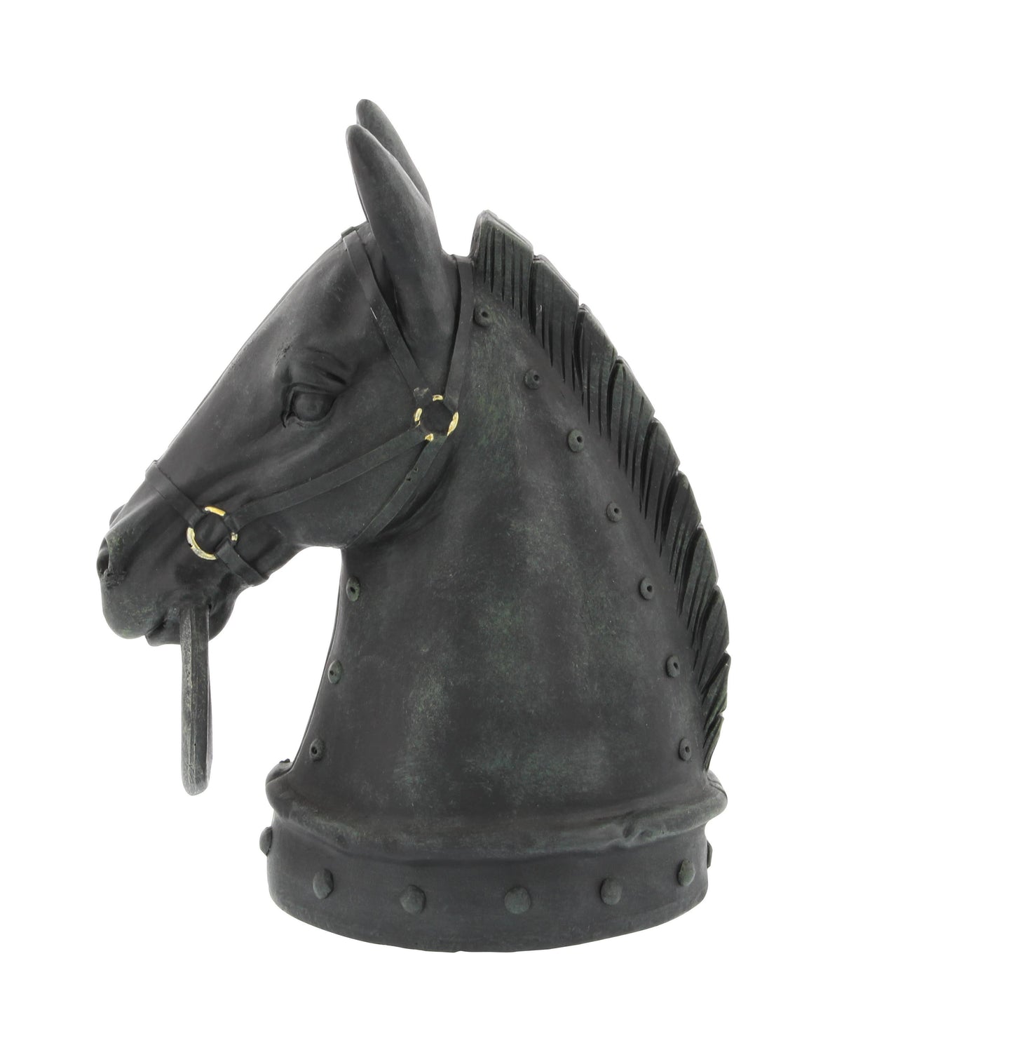 Traditional Black Polystone Sculpture