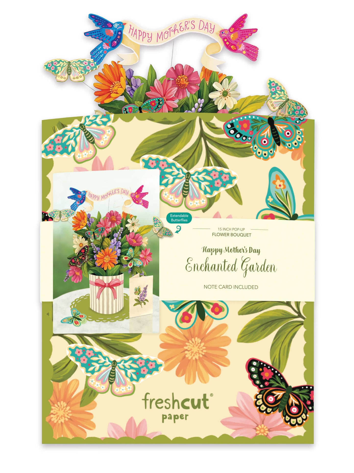 Mother's Day Enchanted Garden Pop Up Card