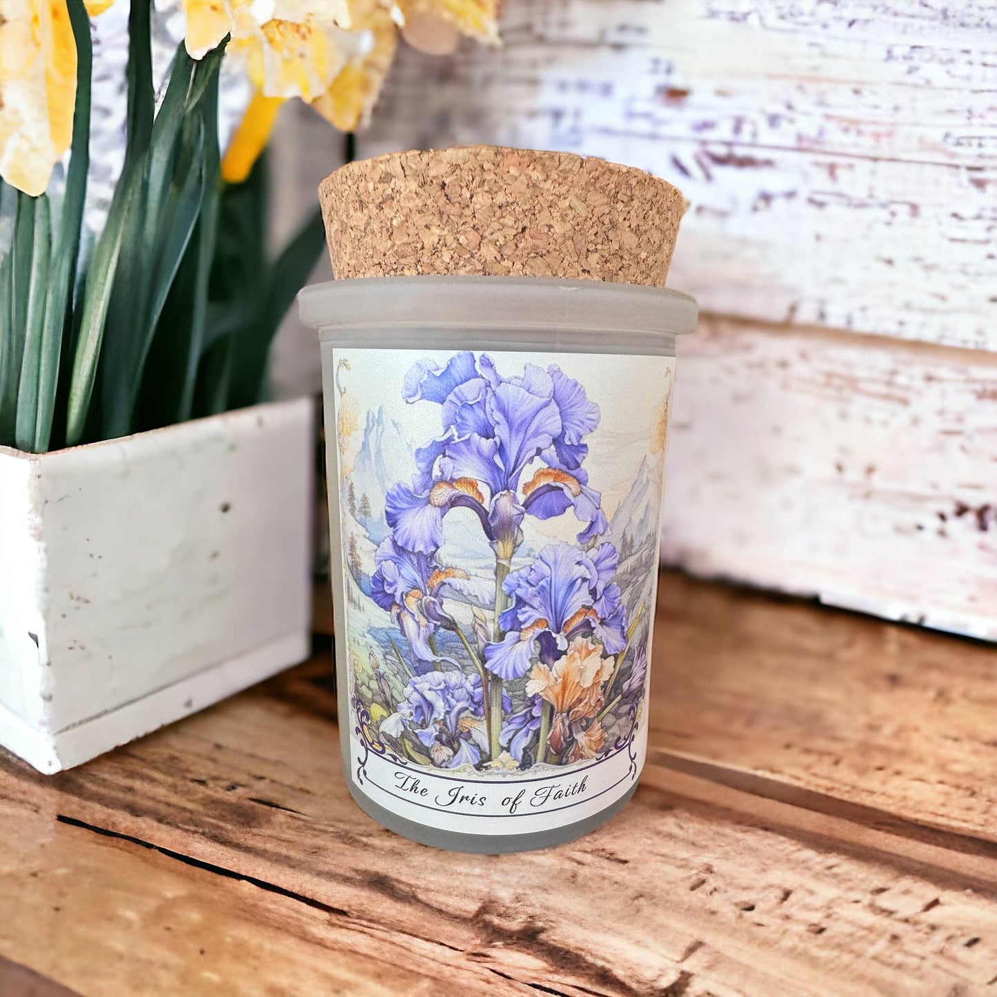 Vintage Botanical Iris Flowers Divine