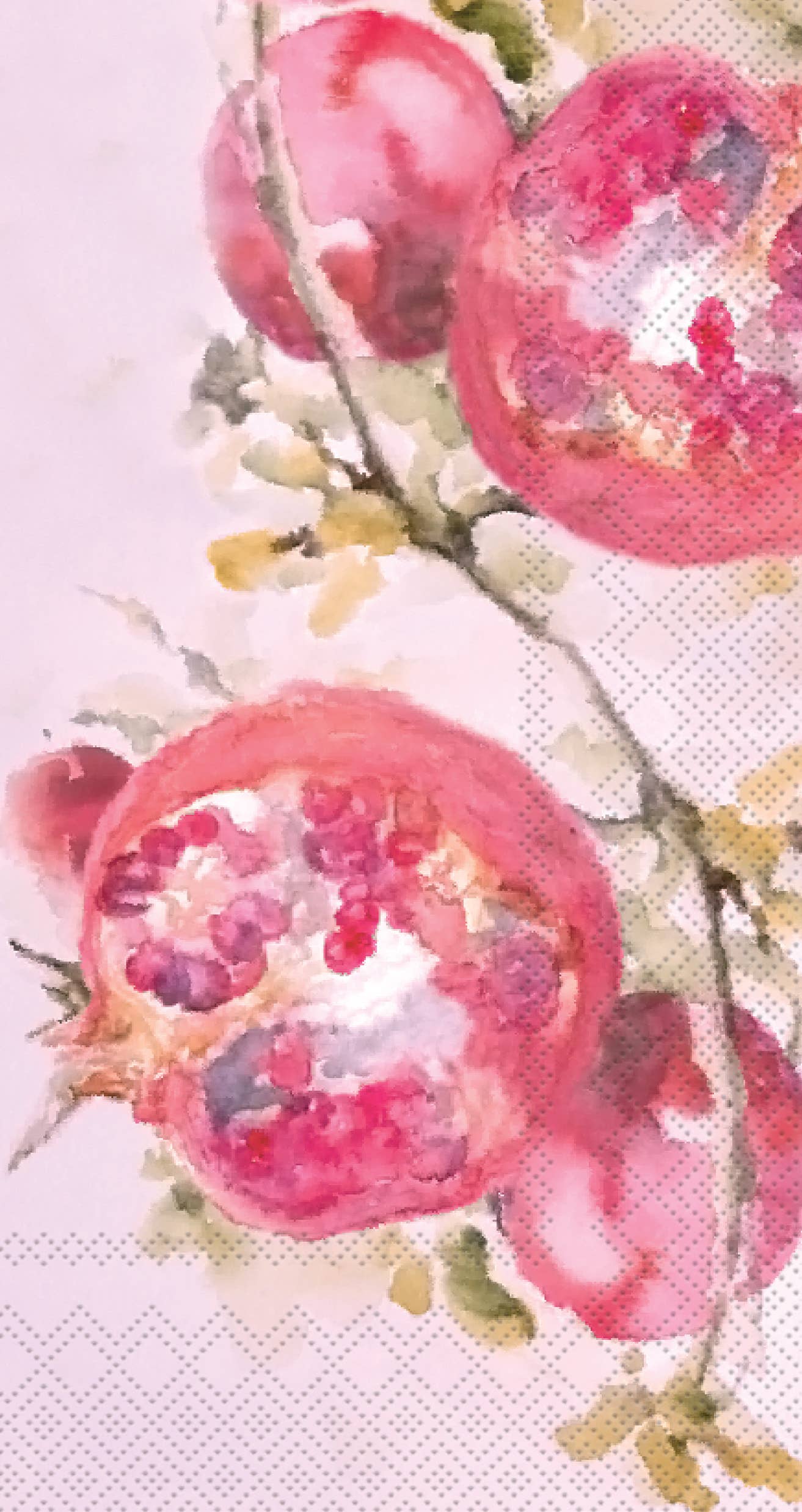 Paper Guest Towels 16 Ct Pomegranate Mangiacotti