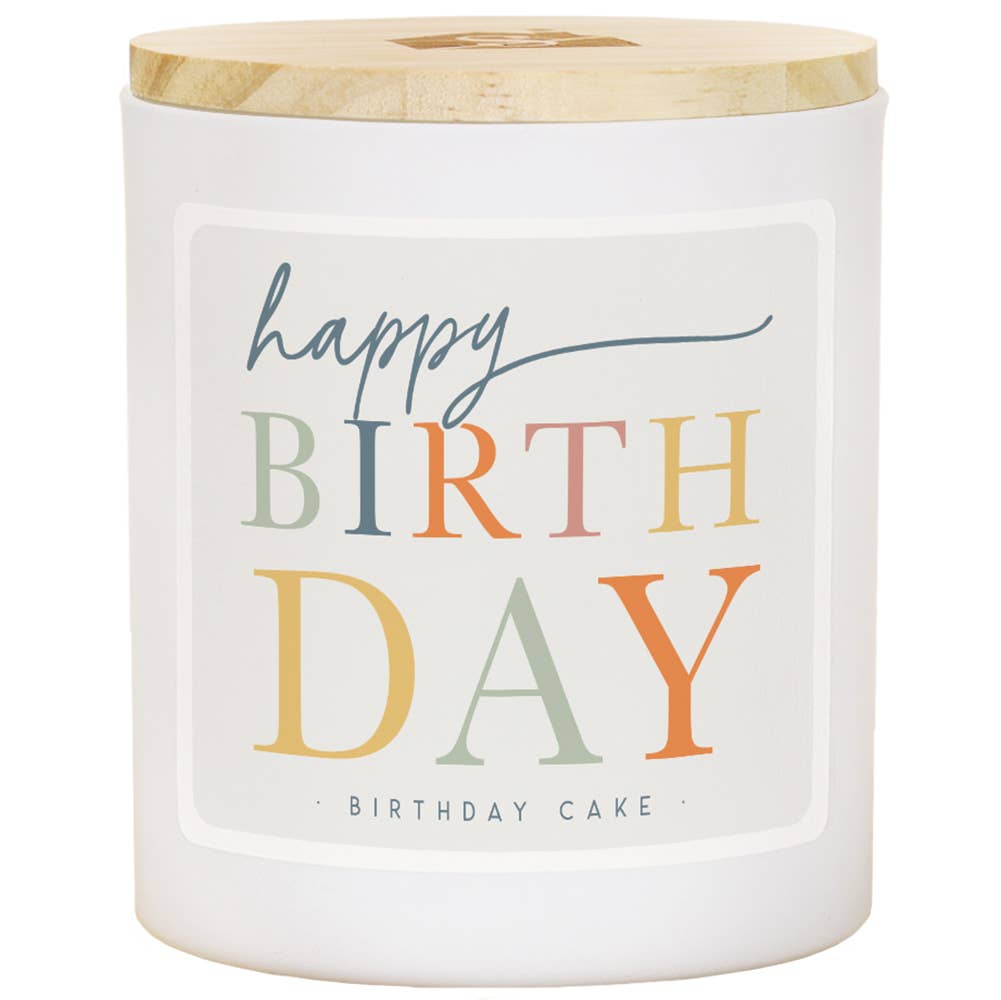 Happy Birthday Container Candle