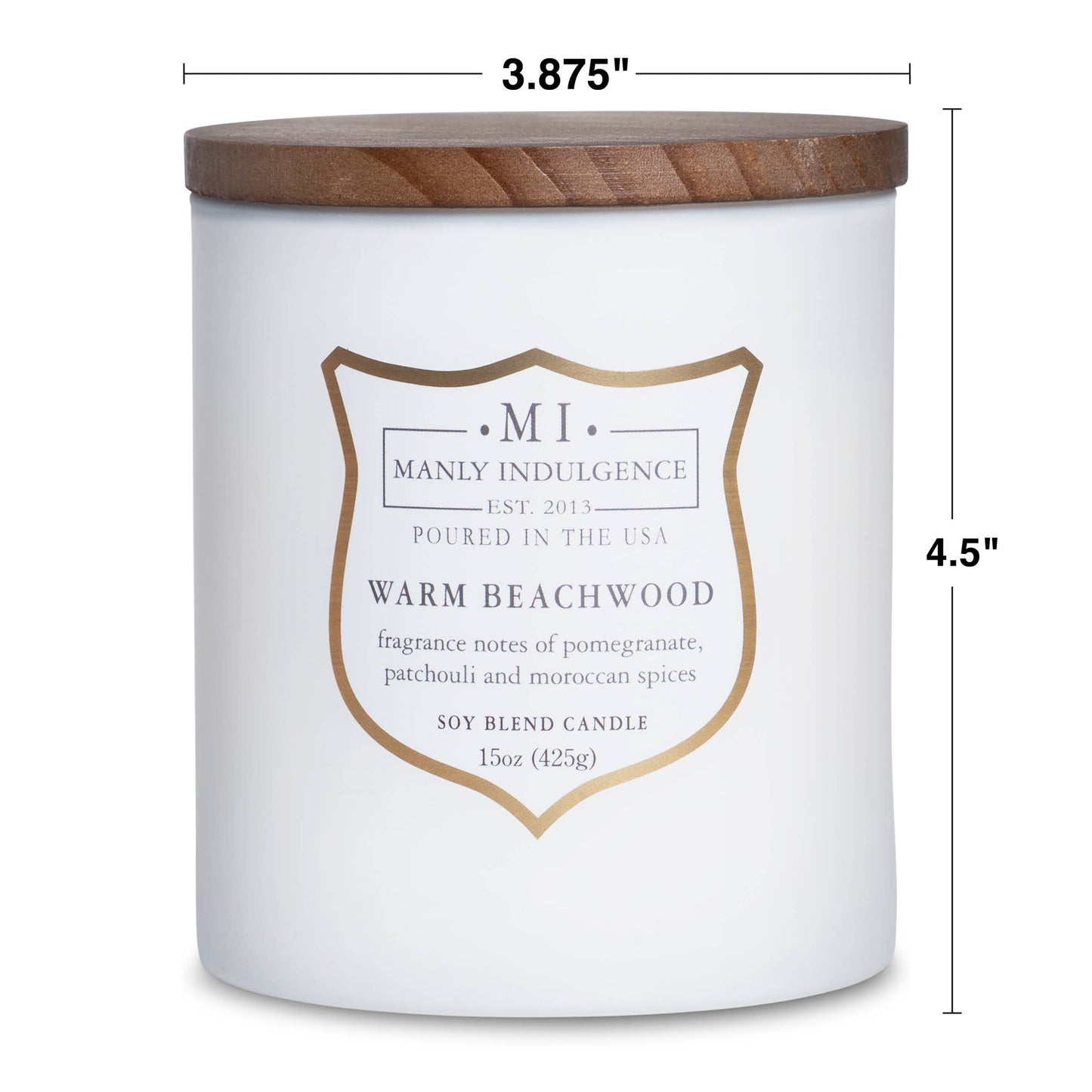 Manly Indulgence Signature Warm Beachwood, 15 oz