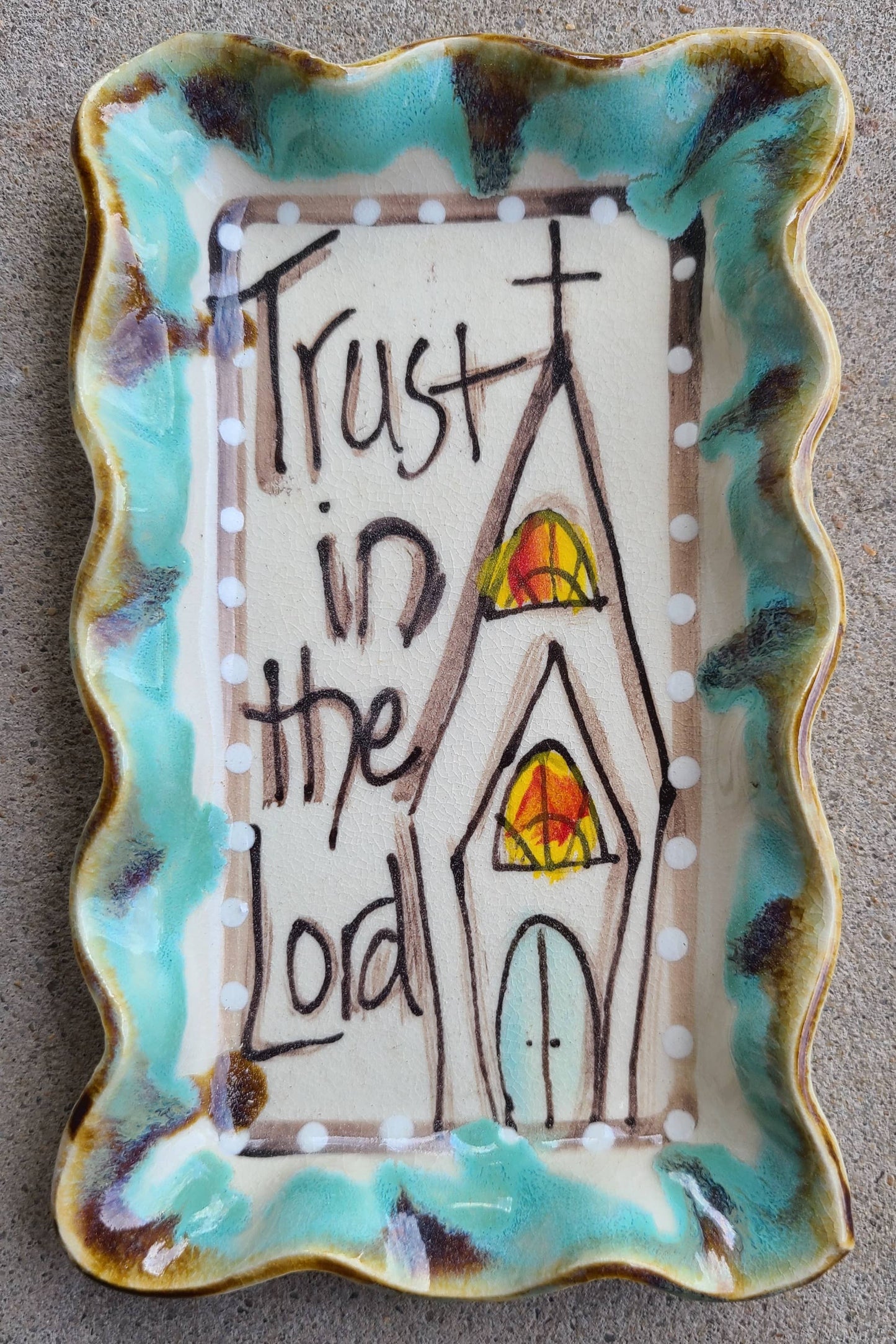 Small Rectangle Plate (Drip Church Trust)