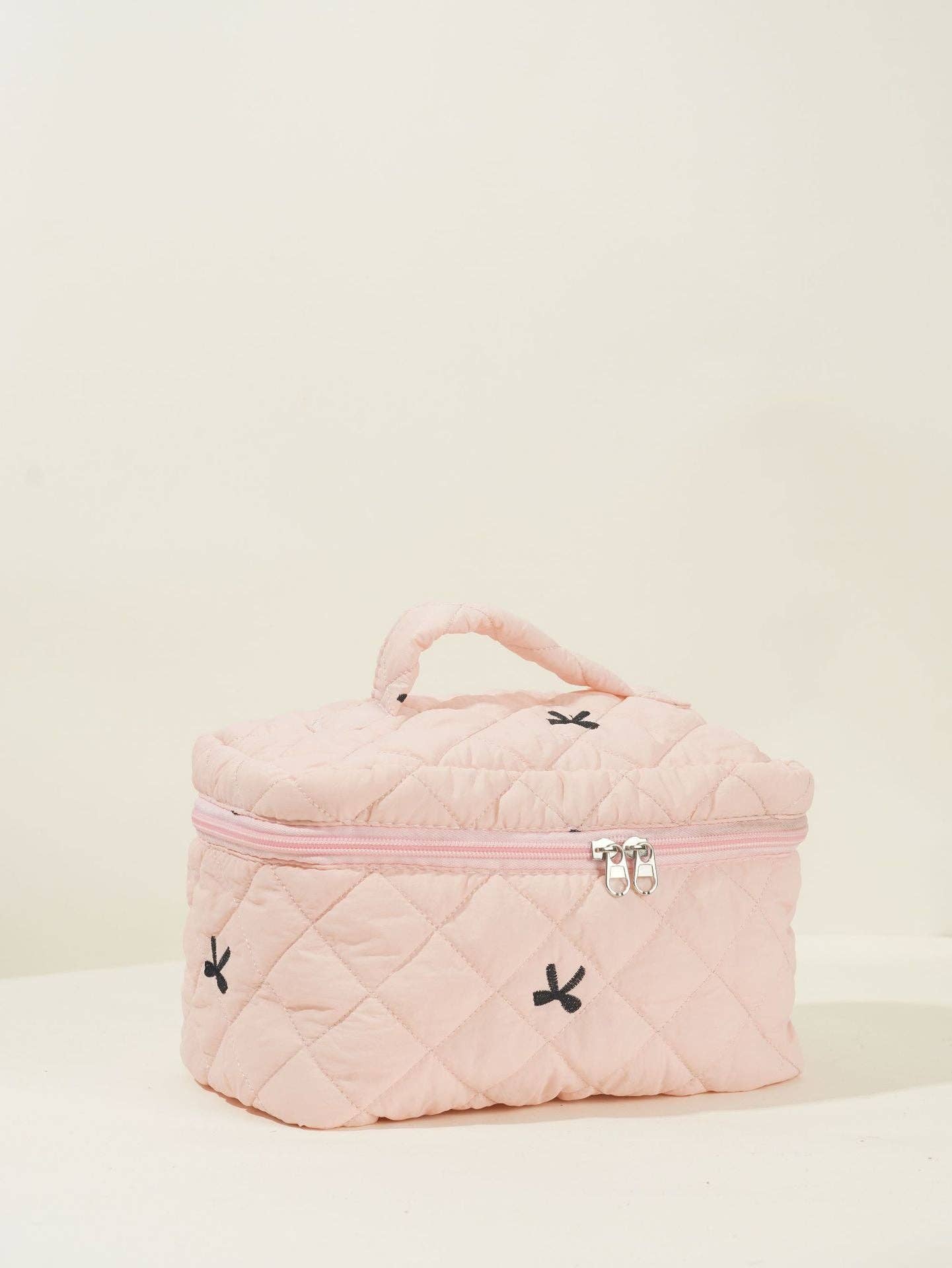 Bows Print Large Capacity Cosmetic Bag
