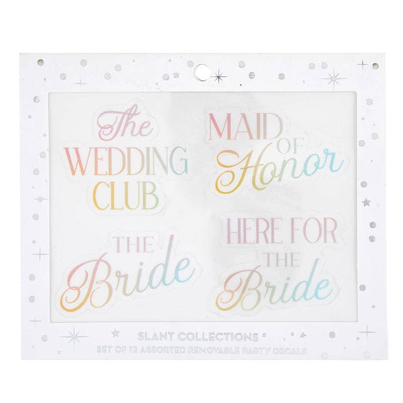 Reusable Glass Decals Wedding