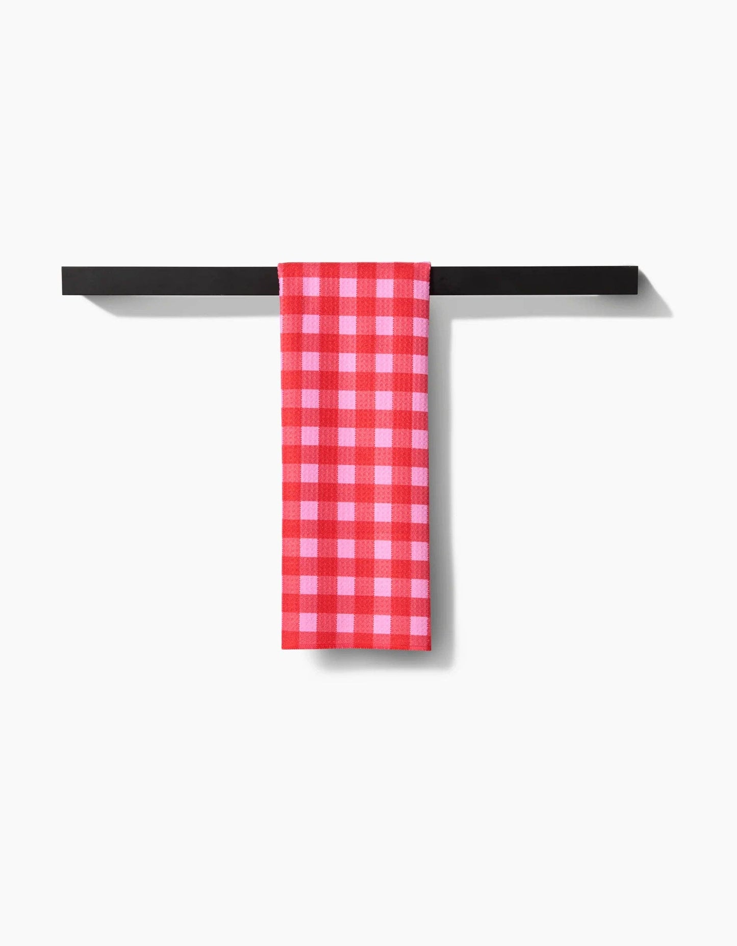 Geometry - Cherry Gingham Tea Towel