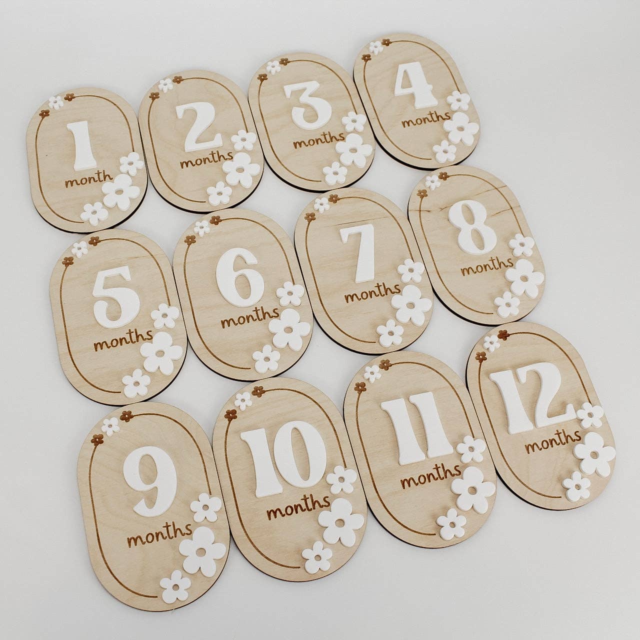 Floral Baby Monthly Markers