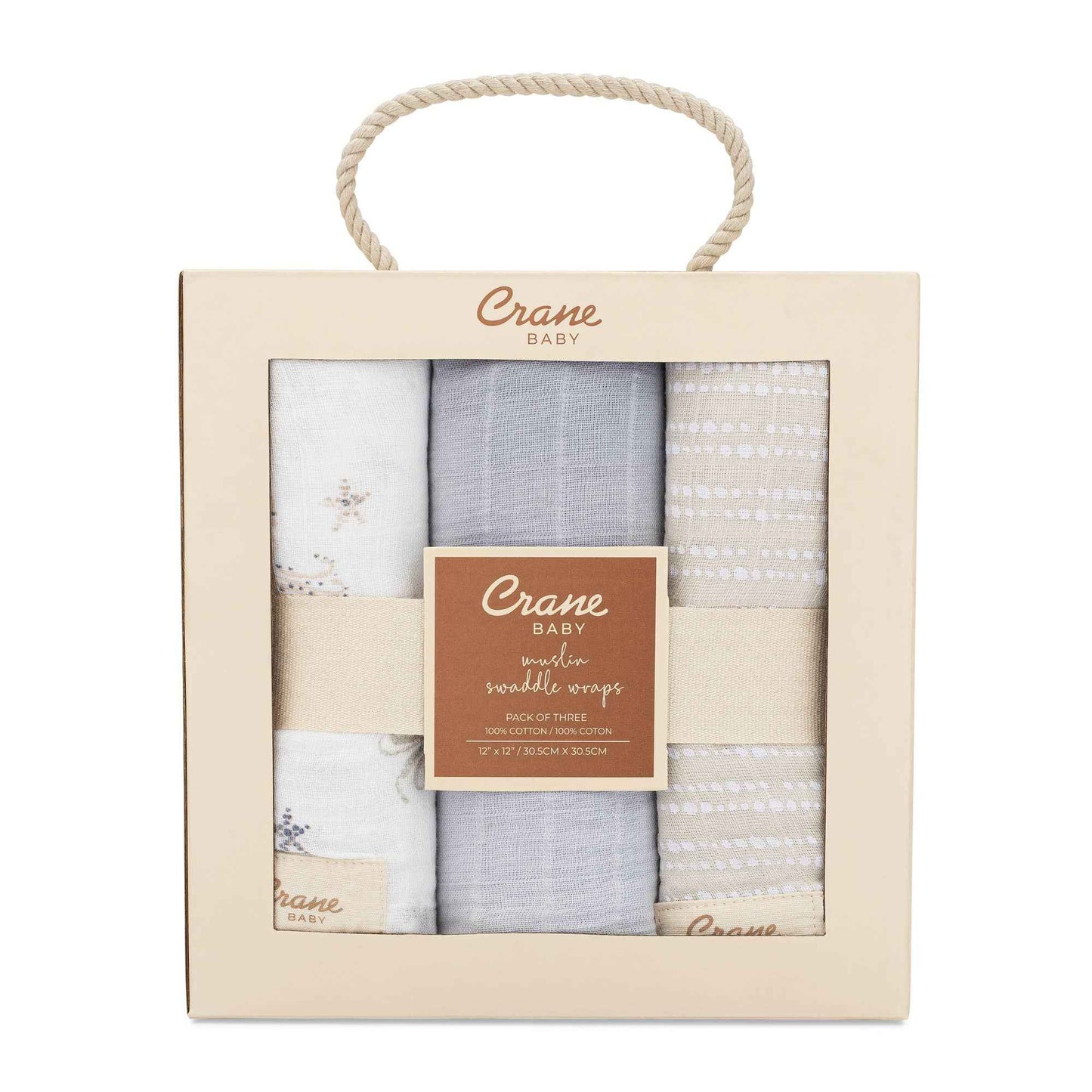 Crane Baby - Cove 3-pc. Swaddle Set (Sea Life)