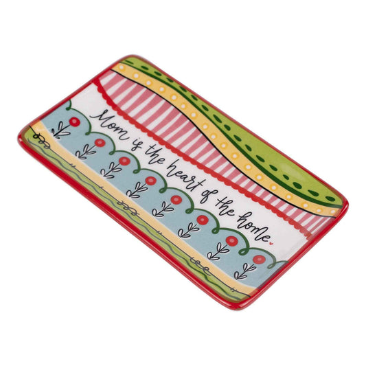 Mom Is The Heart Of The Home Trinket Tray