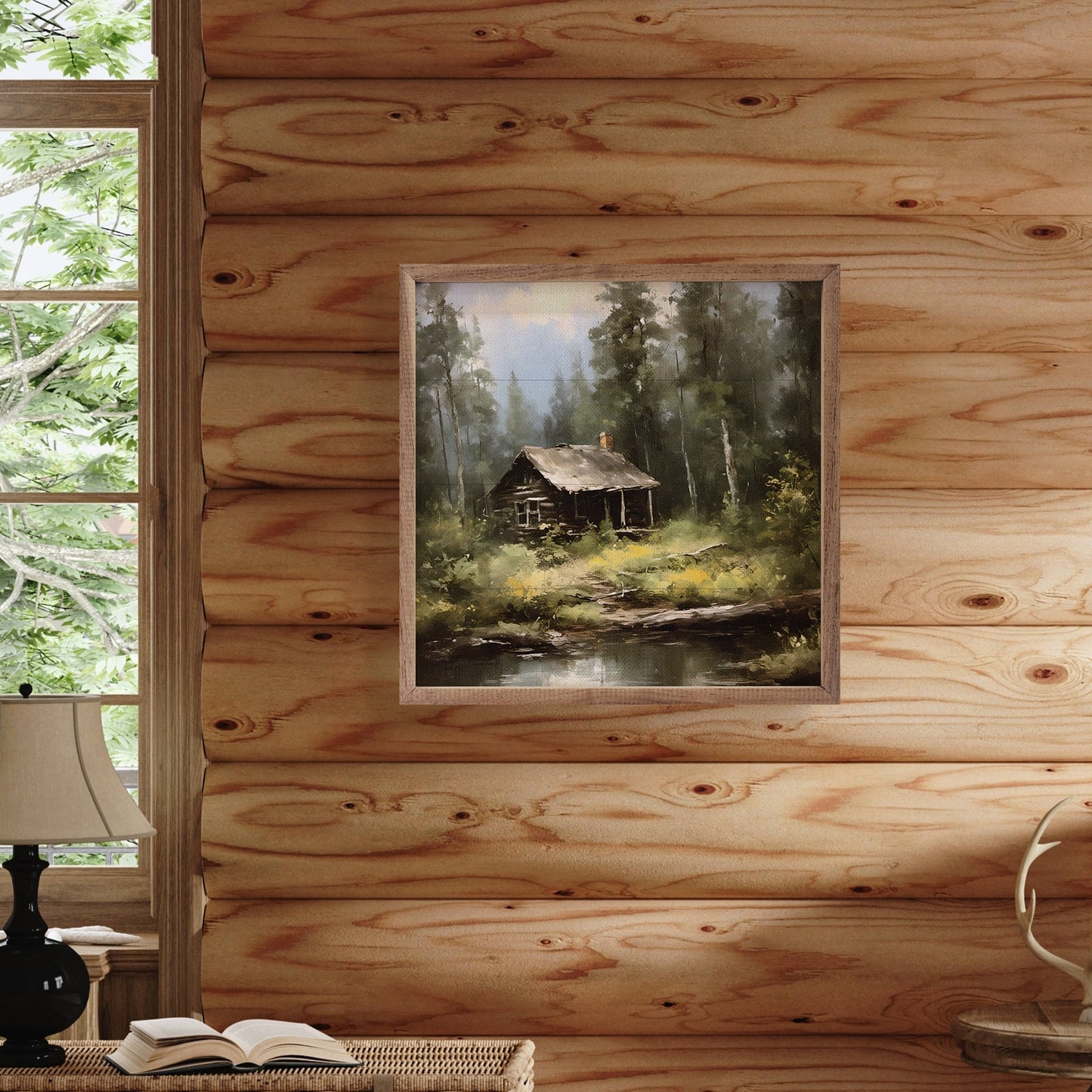 Cabin by Pond