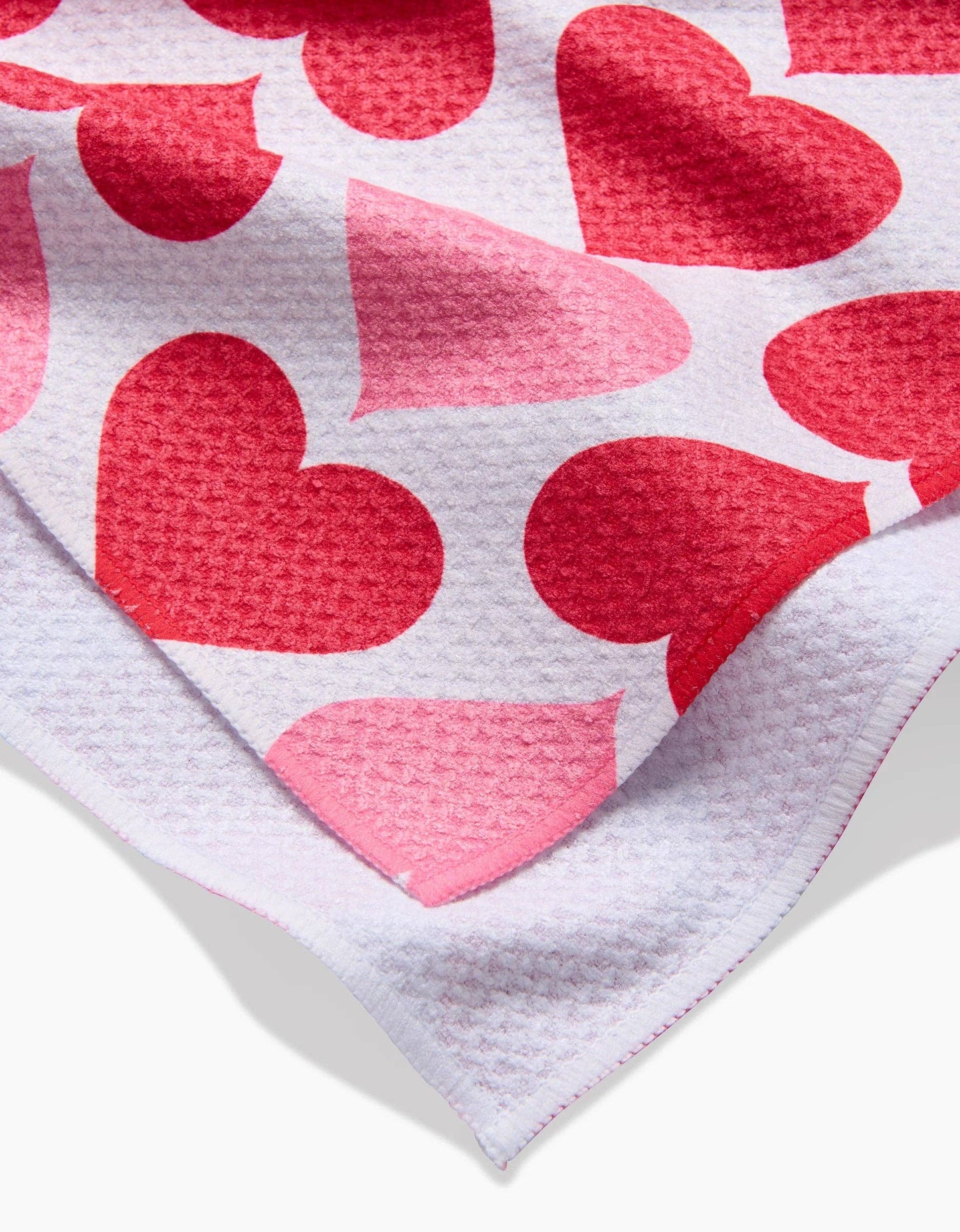 Geometry - Blushing Hearts Tea Towel