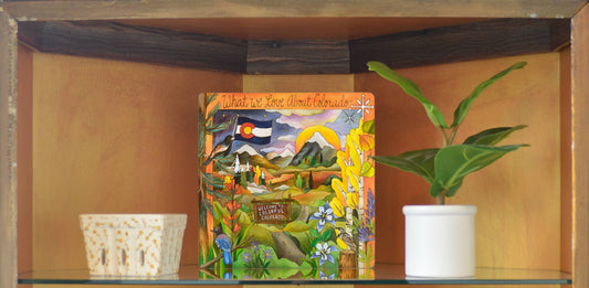 "Colorful Colorado" | Colorado Wall Plaque - 9x9