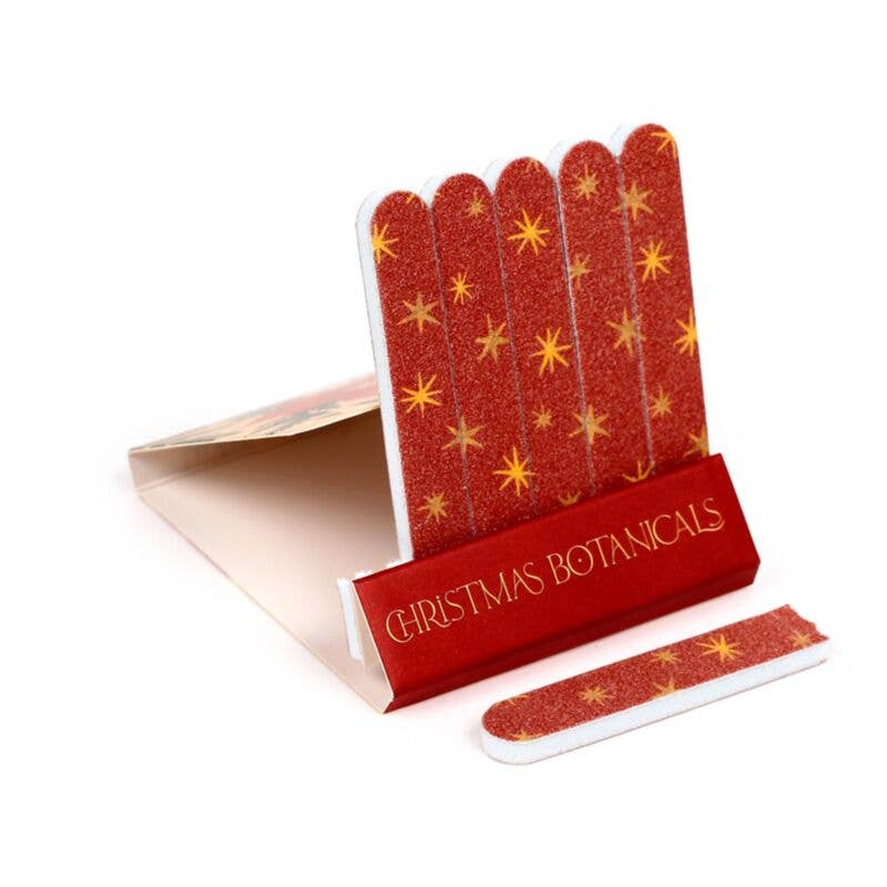 Christmas Botanicals Matchbook Nail File assorted