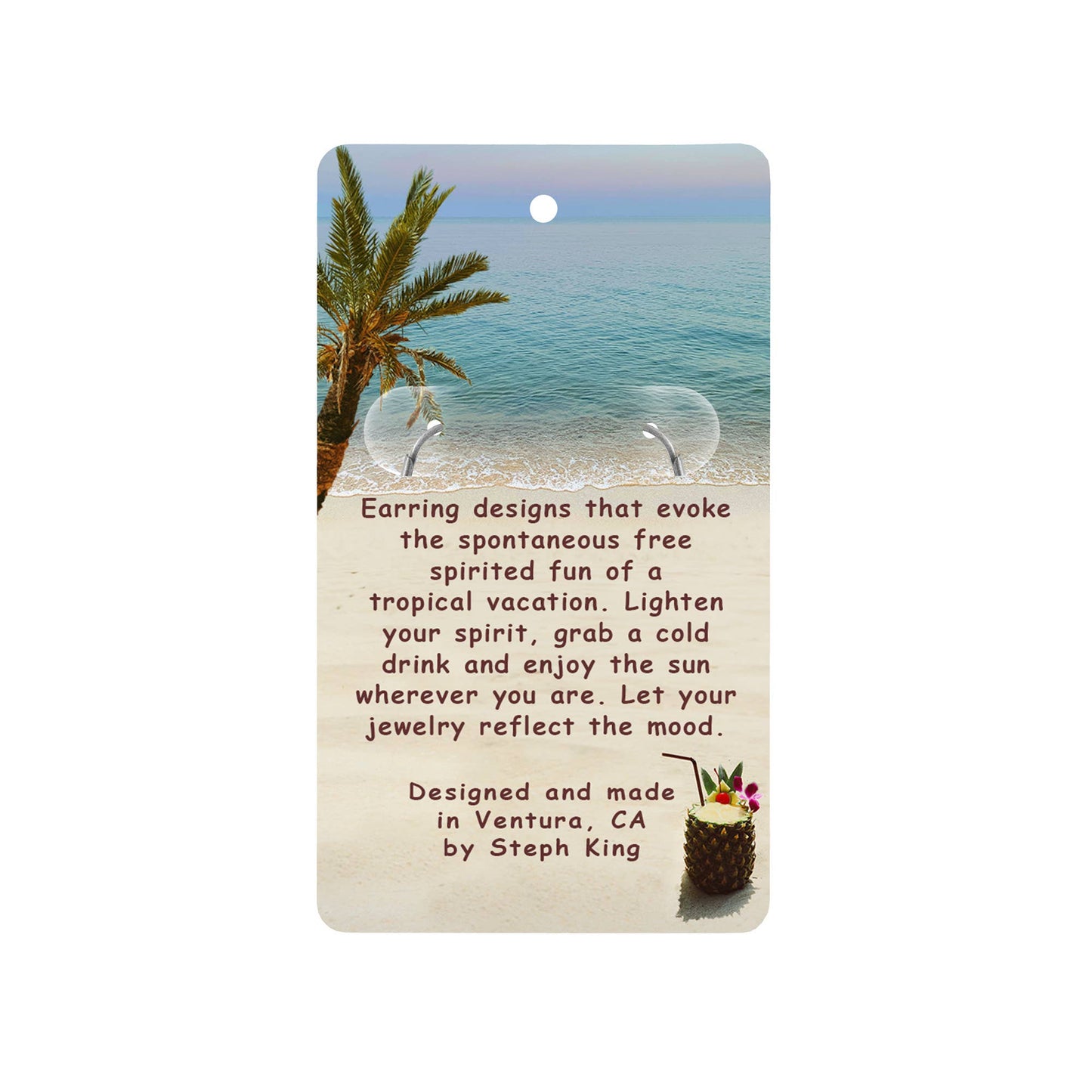 Anemone-Carved Drop Earrings w Crystals