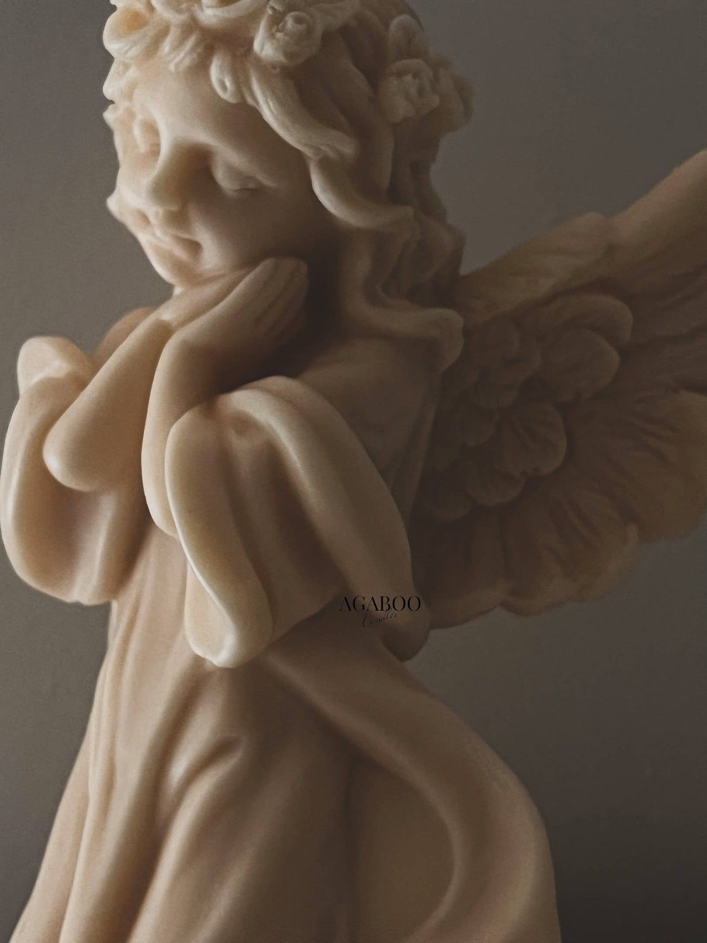 Huge Angel Candle 7.5x5in - Angels