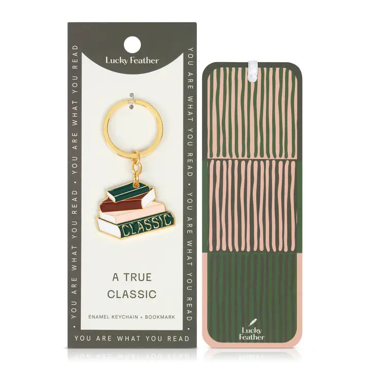 Book Lover Keychain - Classic
