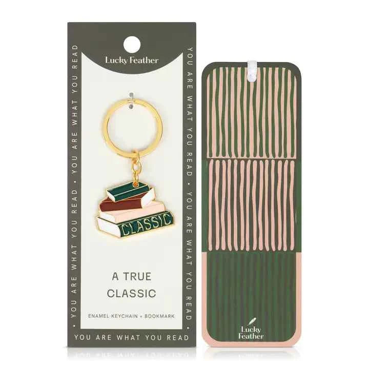 Book Lover Keychain - Classic