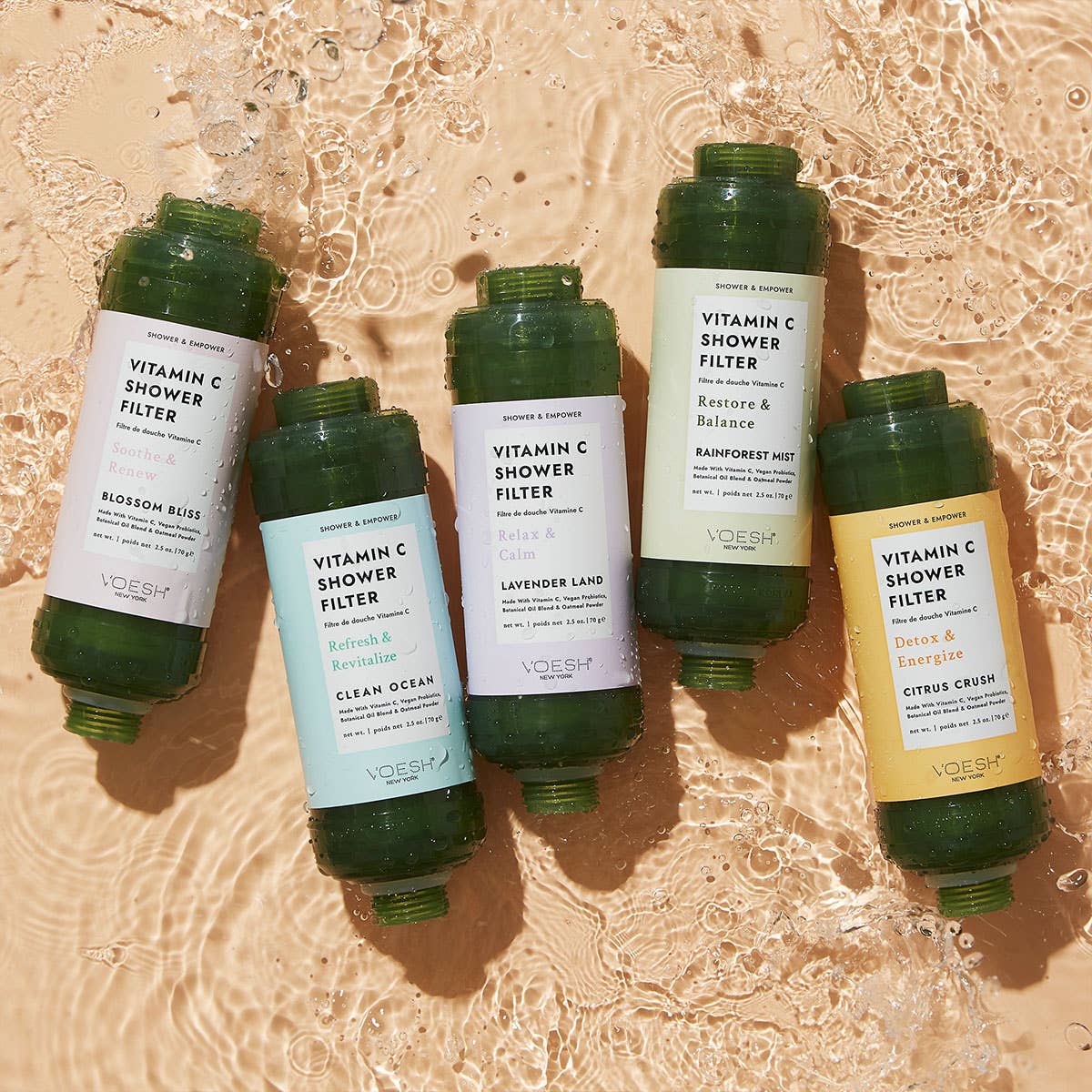 Kit de filtro de ducha con vitamina C