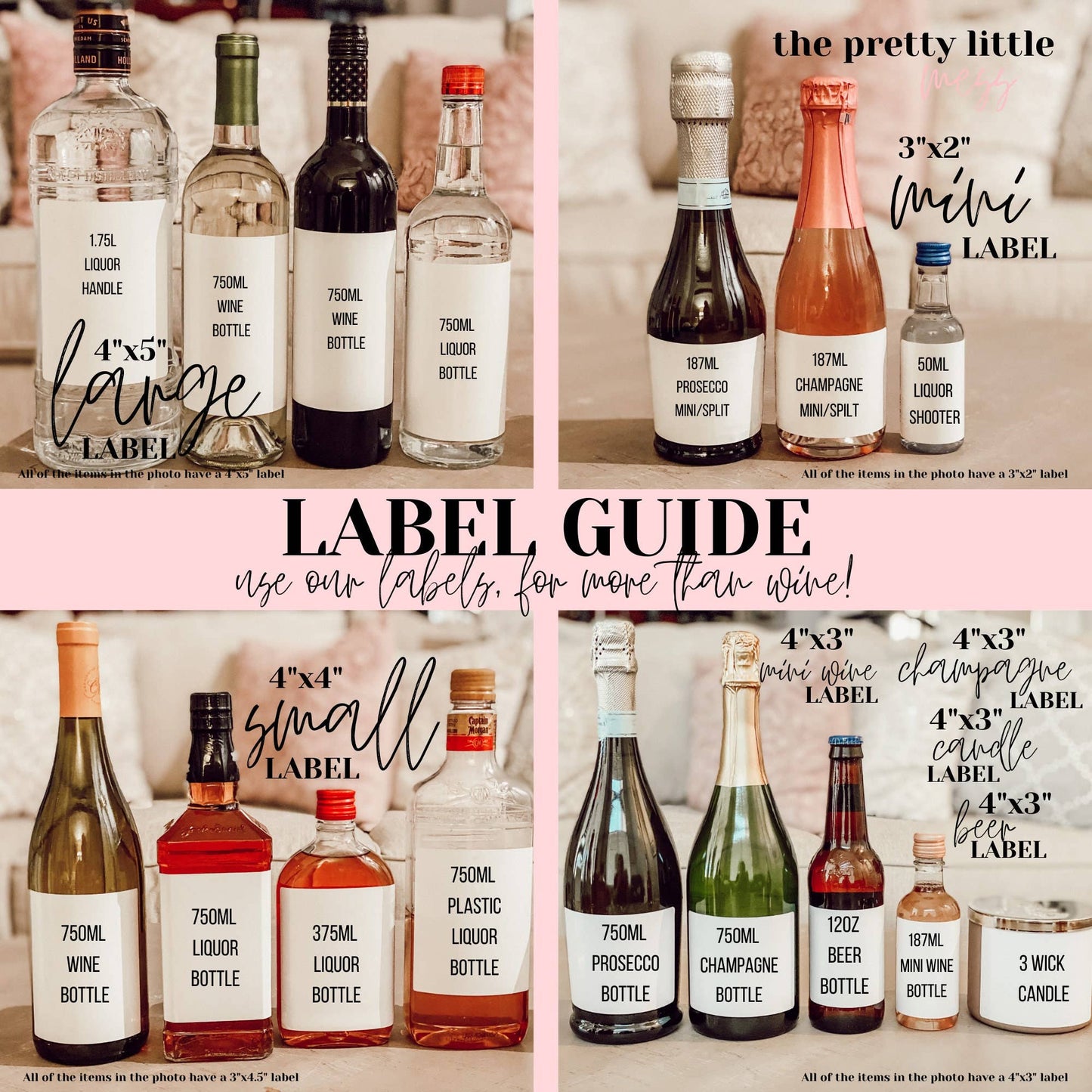 Baby Announcement Wine Labels | Unique Pregnancy Announcement Gift | Grandparents Gift | We're Having A Baby! | Aunt and Uncle Gift