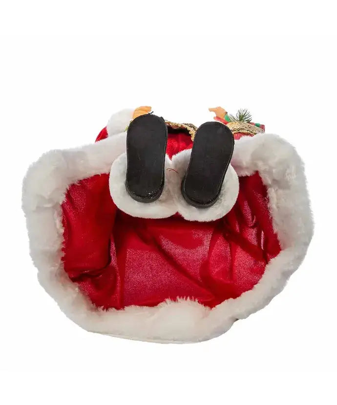 17“ Kringles Fancy Santa With Stocking