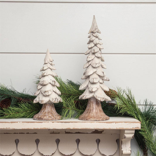 White Trees, Carved Distressed Wood -Large only