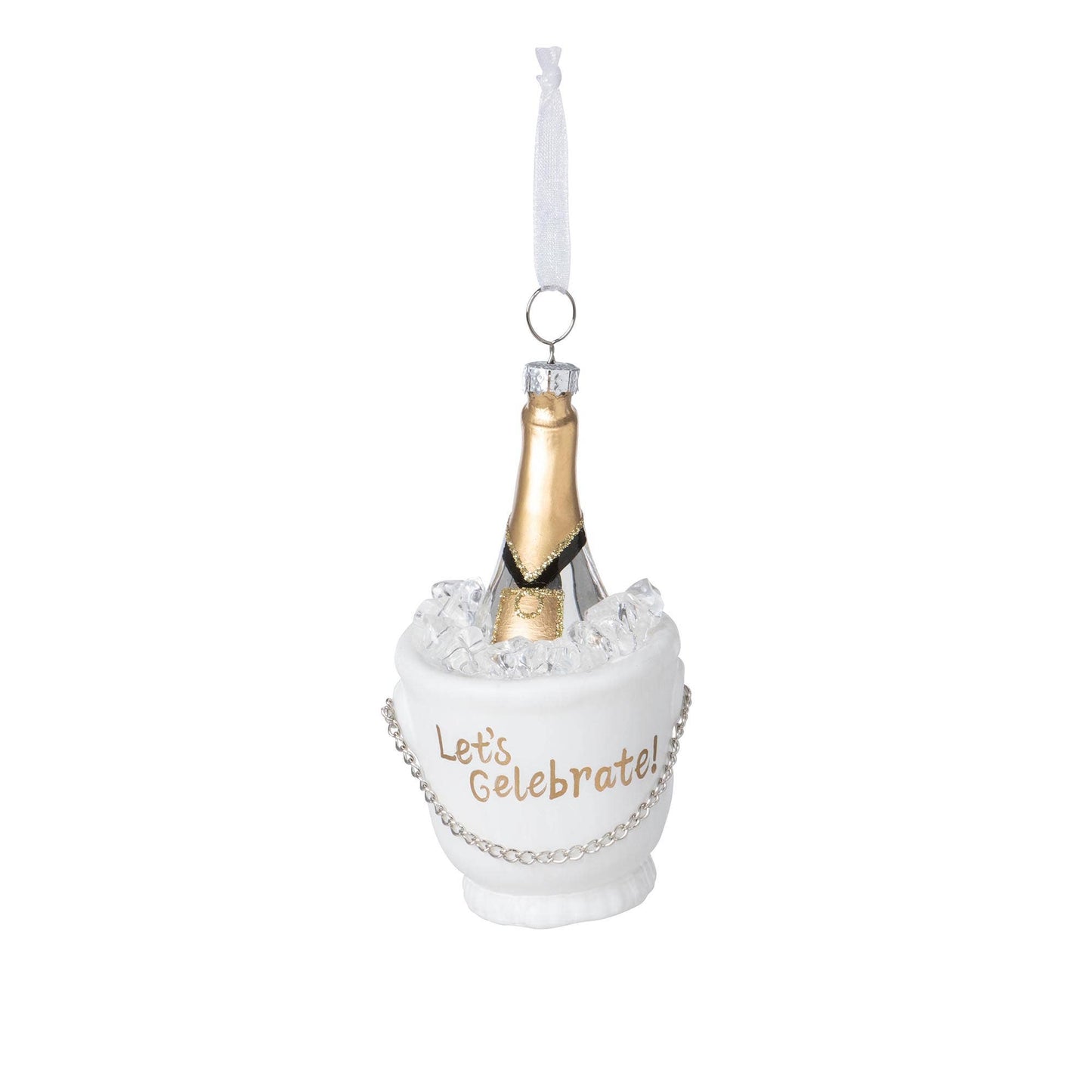 Park Hill Collection Champagne Toast Glass Ornament