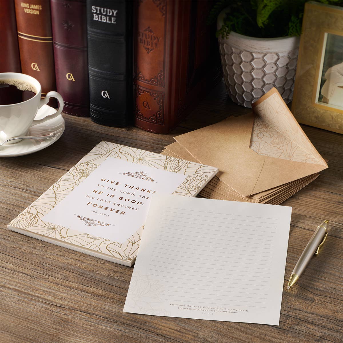 Writing Paper Set Give Thanks Ps. 106:1