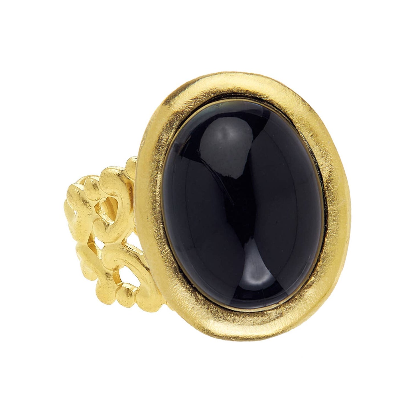 Susan Shaw - Black Onyx Cabochon Ring