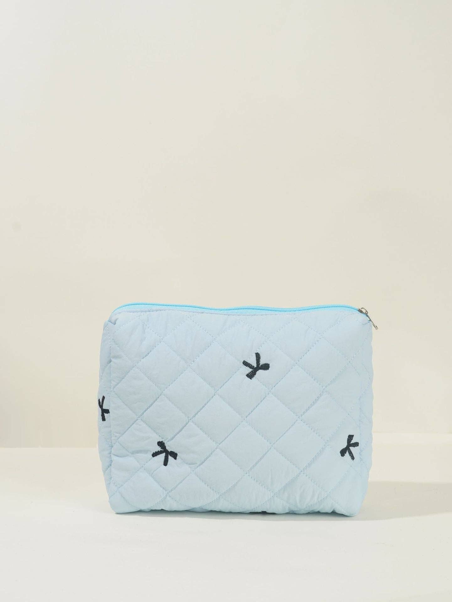 Bows Print Large Capacity Cosmetic Bag