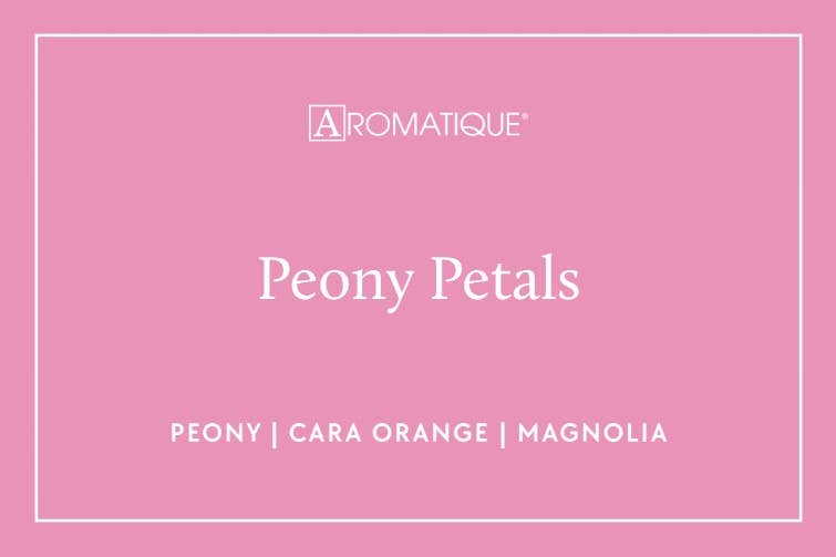 Peony Petals- Elegant Essentials- Textured Glass Candle 6 EA