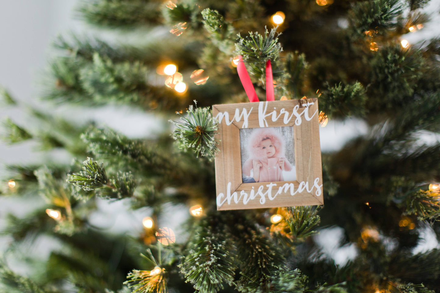 My First Christmas Pic Frame Orn
