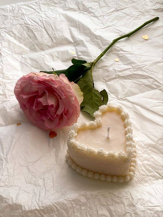 Heart Cake Candle | Cake Candle | Valentine Candle |