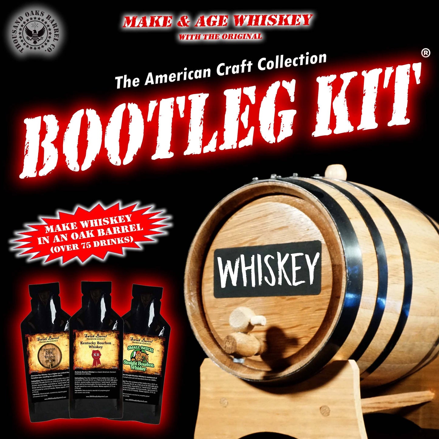 ThousandOaksBarrelCo. - Bootleg Kit - American Craft Collection Whiskey Making Kit