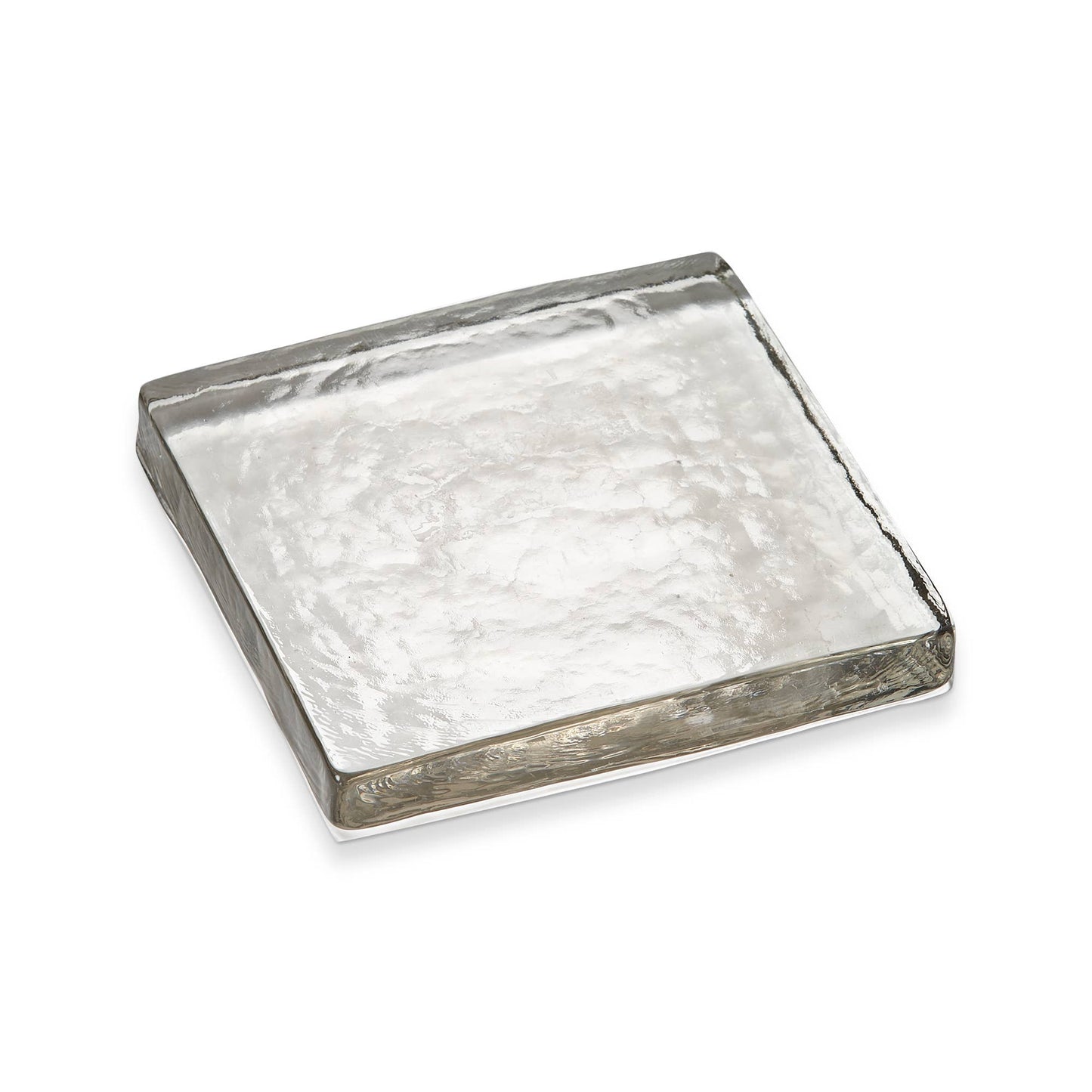 Glass Candle Plate Large, 6.75"