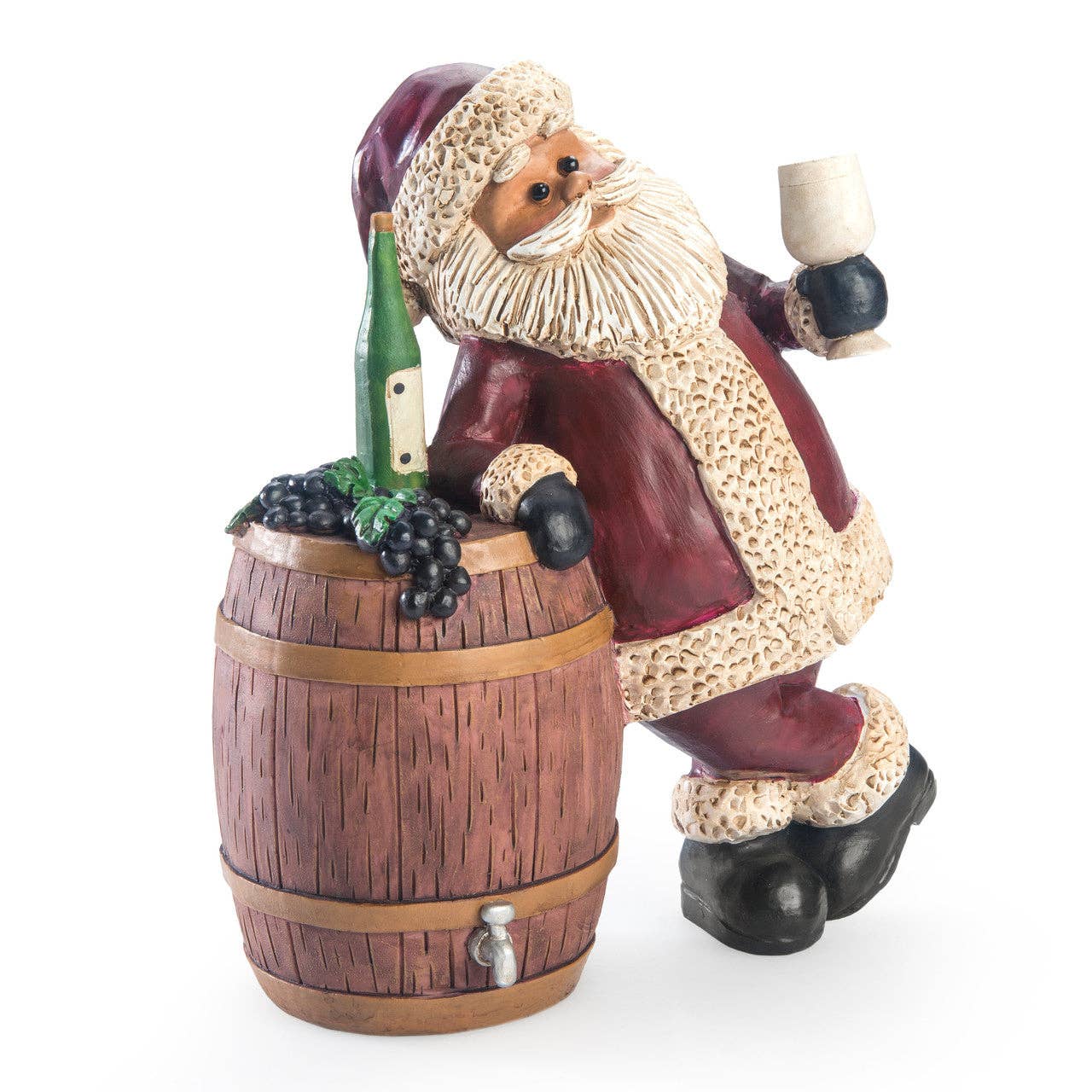 Wine Santa Figurine