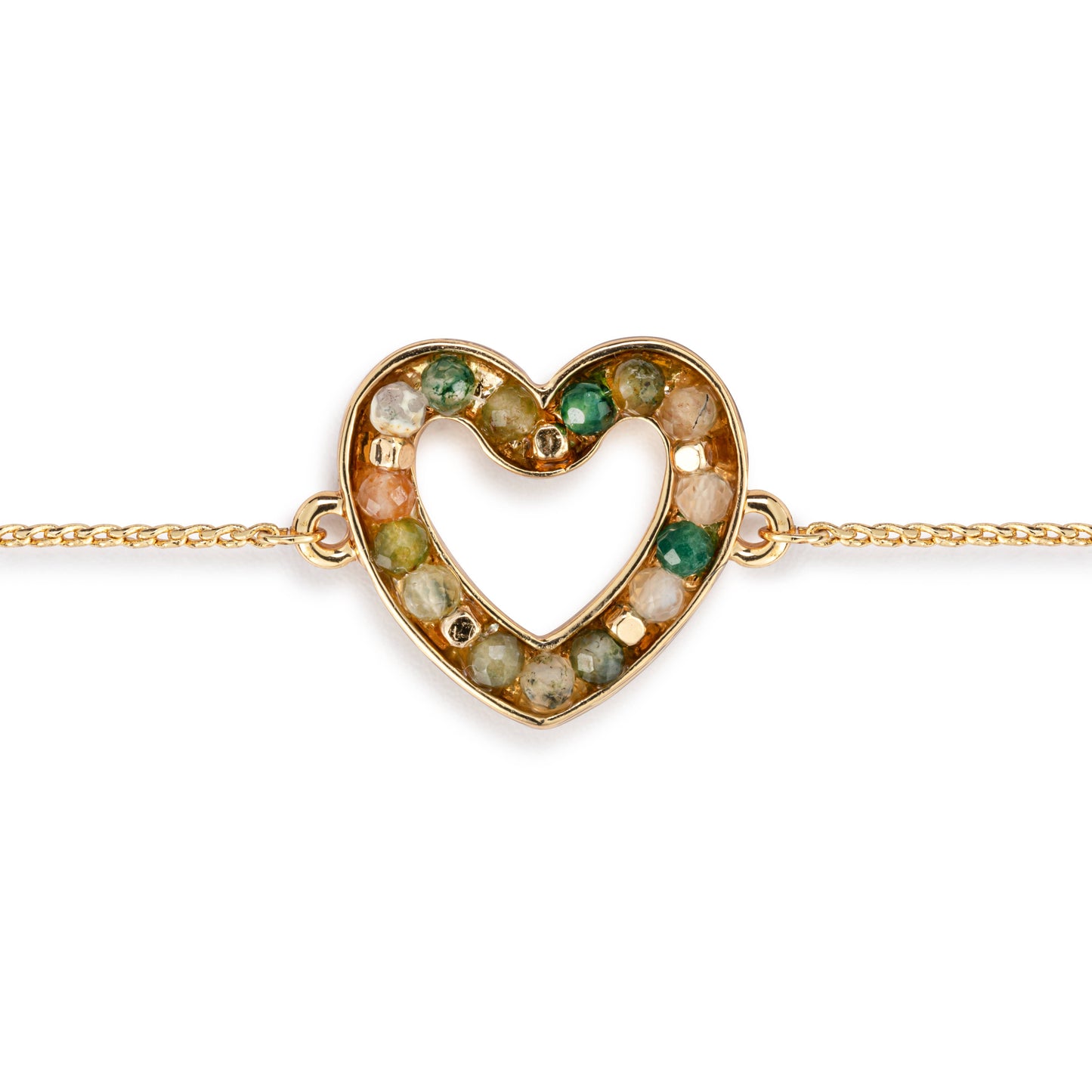 Heart Bracelet Green