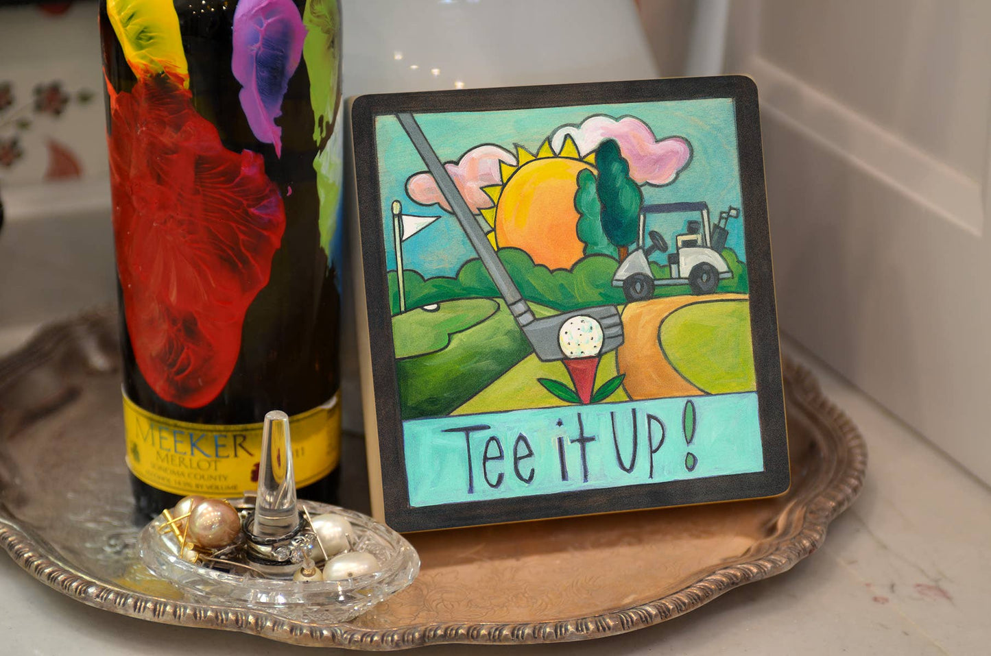 "Fore!" Wall Plaque - 6x6